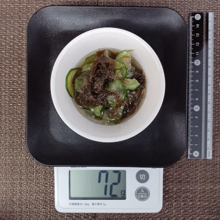 もずくときゅうりの酢の物 72g