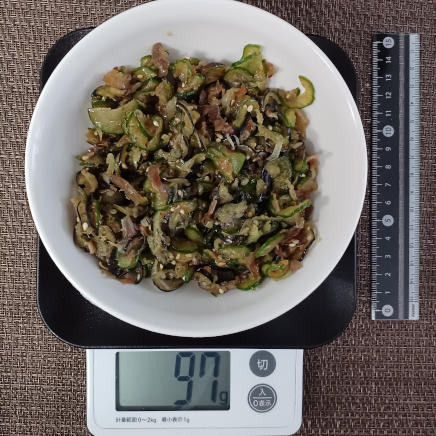 なすときゅうりの和え物 97g