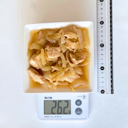 鶏肉と玉ねぎの煮物 262g