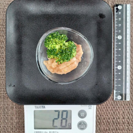 ブロッコリーと鶏肉のオイスターソース炒め 28g