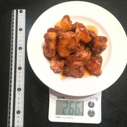 3人前の鶏のから揚げ甘酢あんかけ 266g