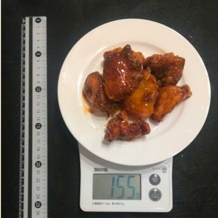 中皿1皿分の鶏のから揚げ甘酢あんかけ 155g