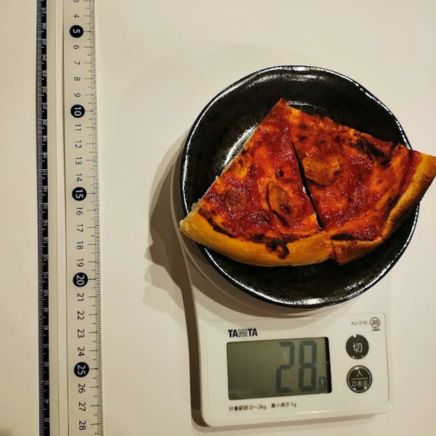 1人前のマリナーラピザ(2切れ) 62g