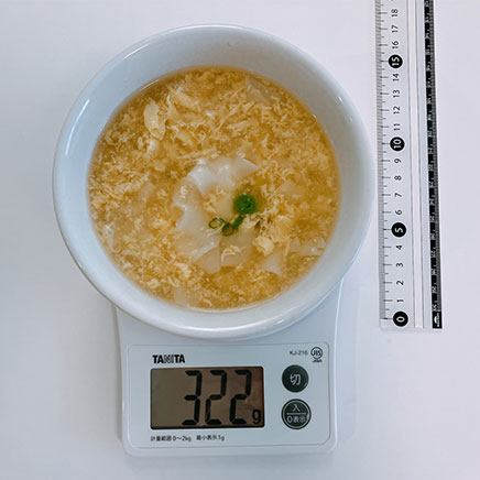 2人前のワンタンの卵スープ 322g