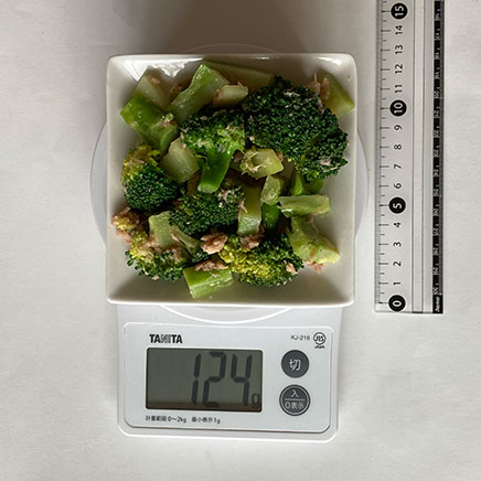 1人前のブロッコリーとシーチキンのサラダ 124g