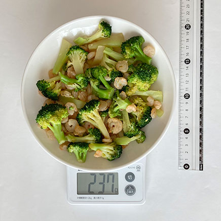 3人前のブロッコリーとエビのオイスター炒め 237g