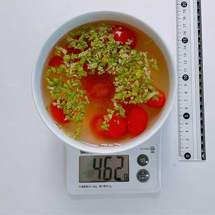 3人前のトマトとセロリのスープ 462g
