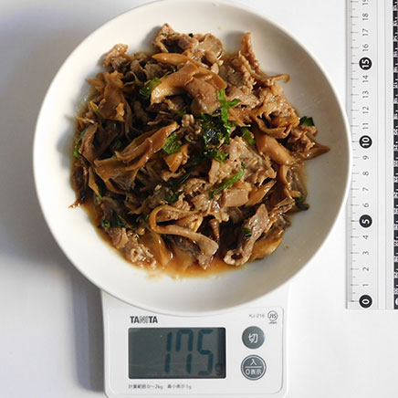 中皿1皿分の牛肉ときのこのしぐれ煮 175g