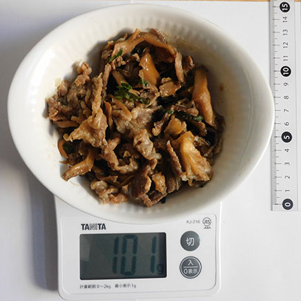 小皿1皿分の牛肉ときのこのしぐれ煮 101g