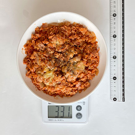 2人前のオートミールのトマトリゾット 331g