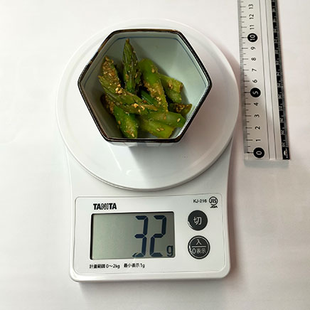 小鉢1皿分のアスパラの胡麻和え 32g
