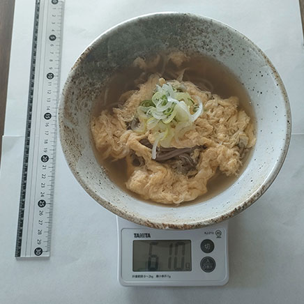 1人前の卵とじそば 610g