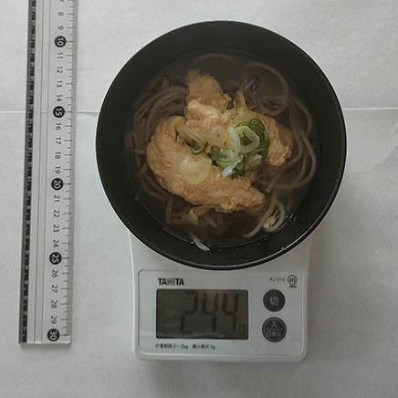 お茶椀1杯分の卵とじそば 244g