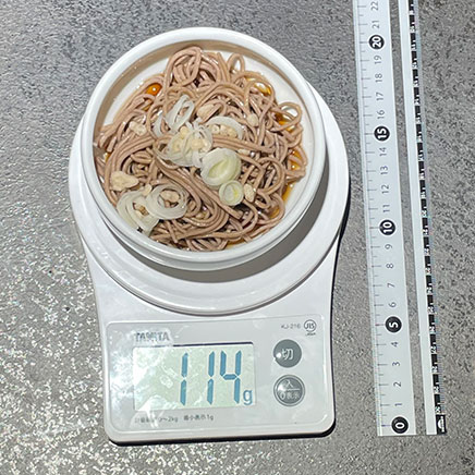 中鉢1杯分のぶっかけそば 114g
