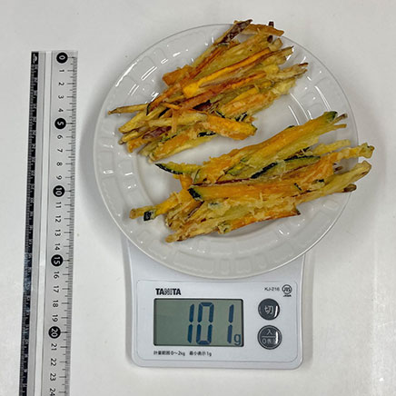 1人前のかぼちゃとさつまいものかき揚げ 101g