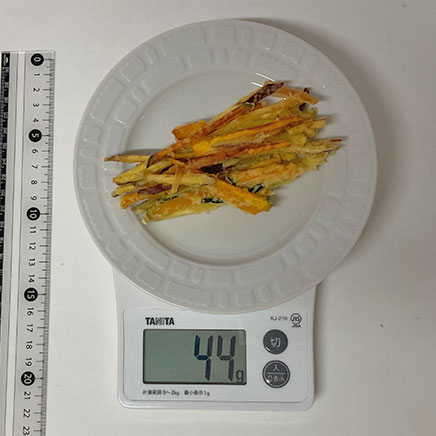 小皿1皿分のかぼちゃとさつまいものかき揚げ 44g