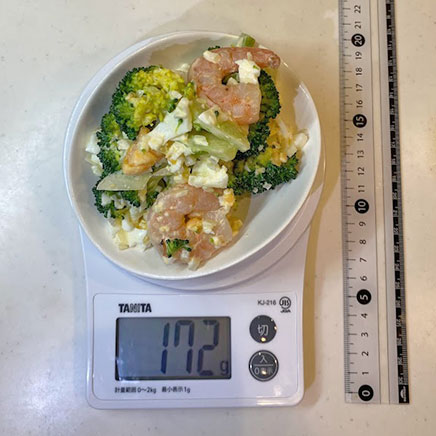 1人前のエビとブロッコリーのタルタルサラダ 172g