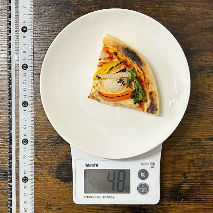 1/4カットのオルトラーナピザ 48g