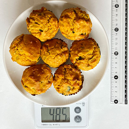 7人前のかぼちゃのカップケーキ 485g