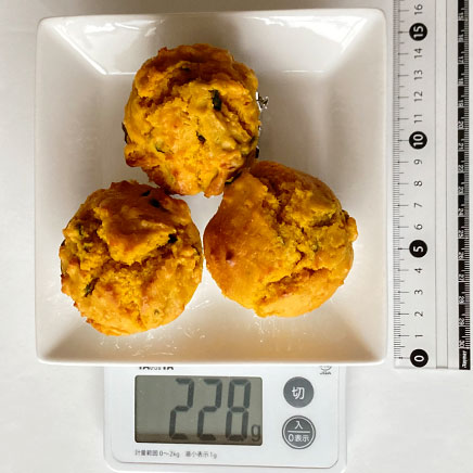 3人前のかぼちゃのカップケーキ 228g
