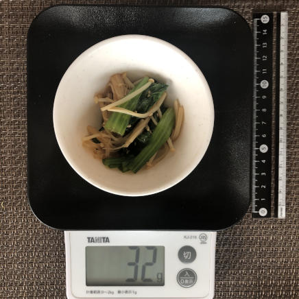 小鉢1杯の小松菜とえのきの中華和え 32g