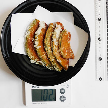 1人前のかぼちゃのから揚げ 102g