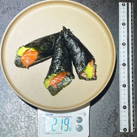 手巻き寿司3個分 219g