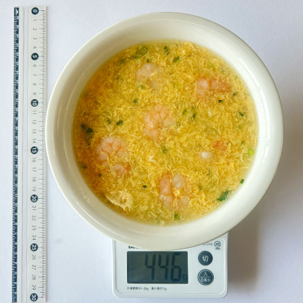 2人前のエビと卵のスープ 446g