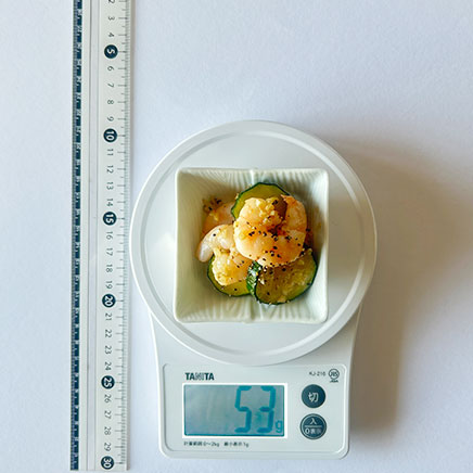 小皿一皿分のエビとズッキーニのガーリックオニオン 53g