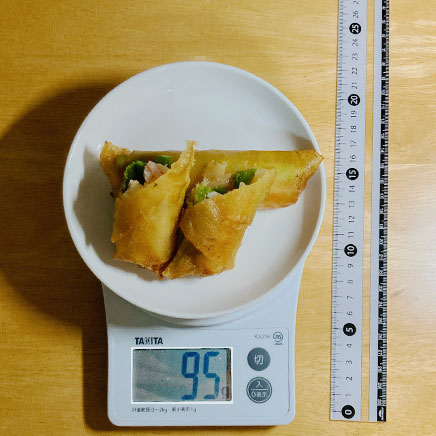 2本分のエビとアスパラの春巻き 95g