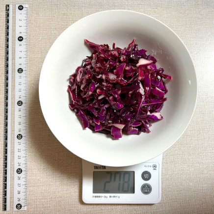 3人前の紫キャベツのマリネ 278g