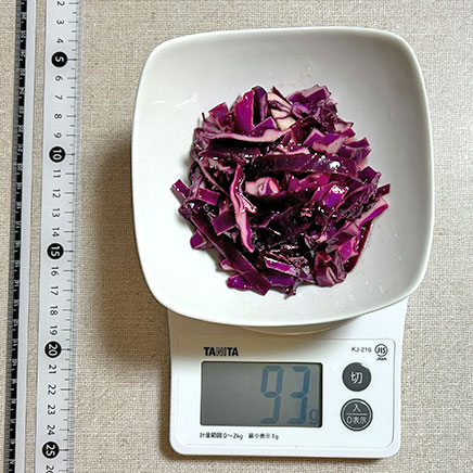 1人前の紫キャベツのマリネ 93g