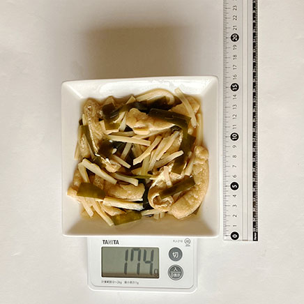 1人前のたけのこと昆布の煮物 174g