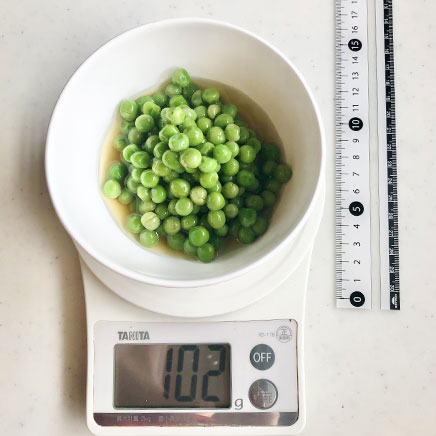 2人前のグリンピースの煮豆 102g