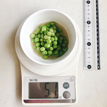 1人前のグリンピースの煮豆 51g