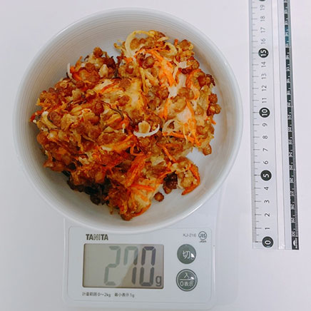 3人前の納豆のかき揚げ 270g