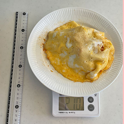 1人前の玄米オムライス 210g