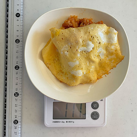 中皿1皿分の玄米オムライス 111g