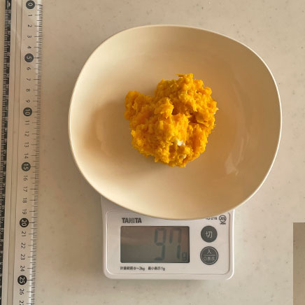 中皿1皿分のかぼちゃのクリームチーズサラダ 97g