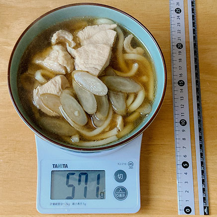 1人前の鶏ごぼううどん 571g