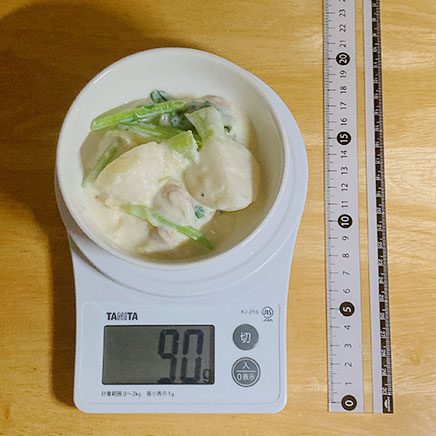 小皿1皿分のかぶのクリーム煮 90g