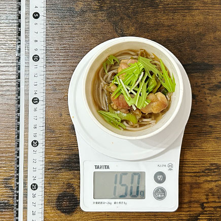 小鉢1杯分の鶏ごぼうそば 150g