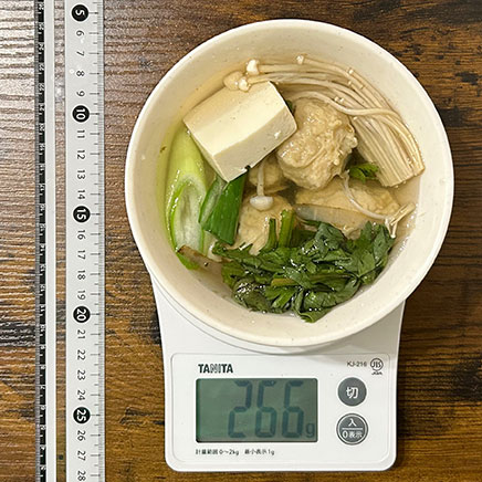 汁椀1杯分の鶏団子鍋 266g