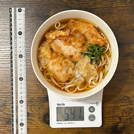 どんぶり1杯分のとり天おろしうどん 541g