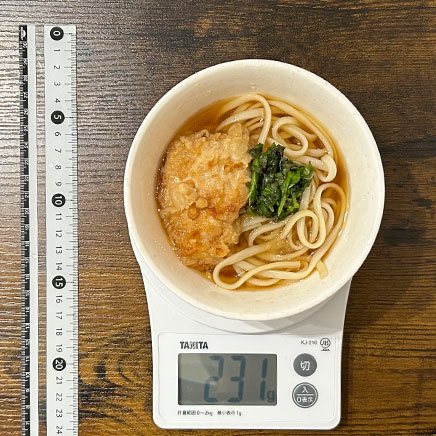 汁椀1杯分のとり天うどん 231g