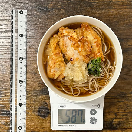 一人前のとり天おろしそば 587g
