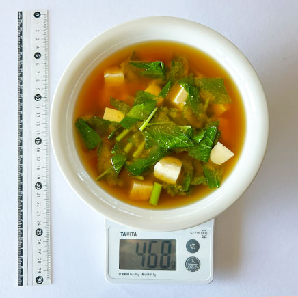 2人前の明日葉の味噌汁 468g