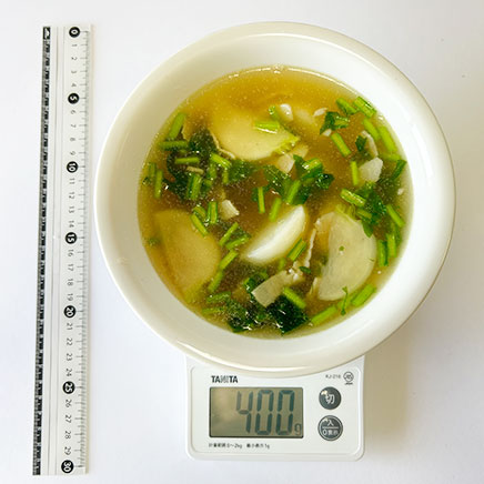 2人前のかぶとベーコンのスープ 400g