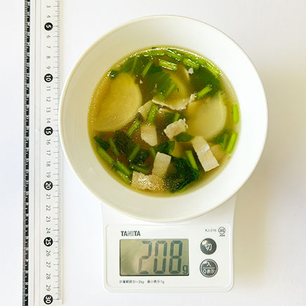 1人前のかぶとベーコンのスープ 208g