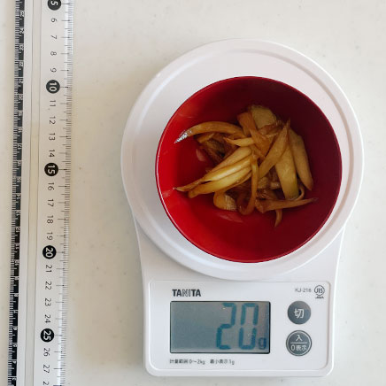 小鉢1皿分の山うどのきんぴら 20g